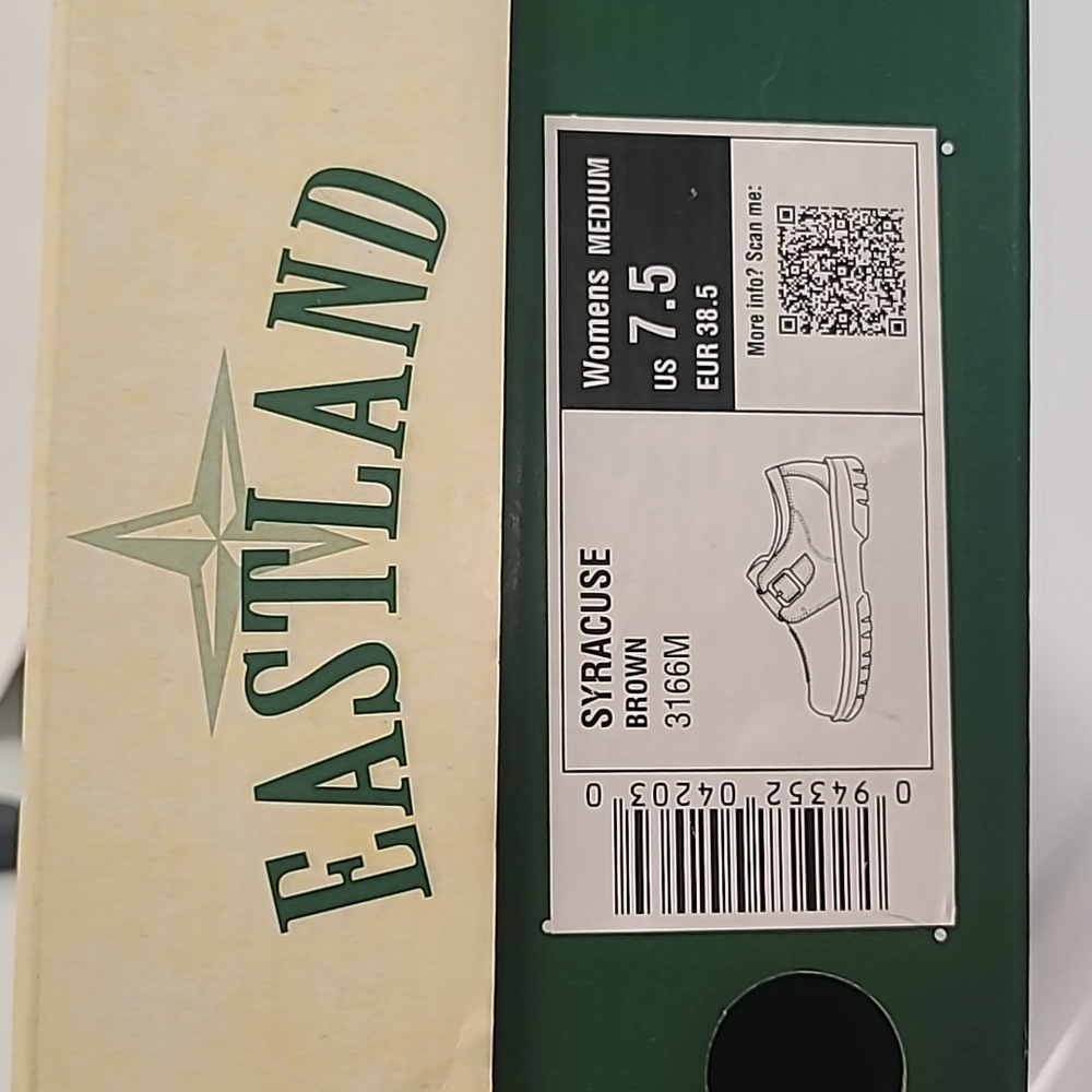 Eastland NIB Syracuse Brown Leather Shoes - Ladies 7.5M - Picture 10 of 10